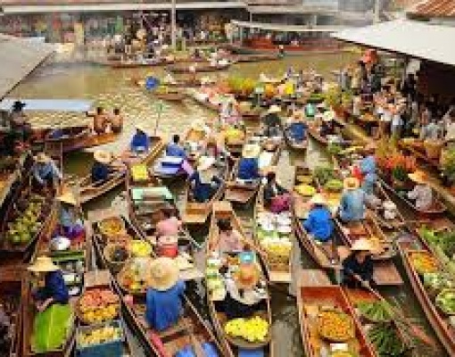 Floating Markets of Damnoen Saduak Cruise Half-Day
